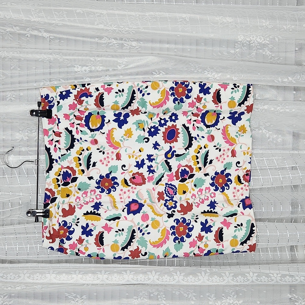 Boden Multicolor Floral Pencil Skirt W/ Pockets Sz8